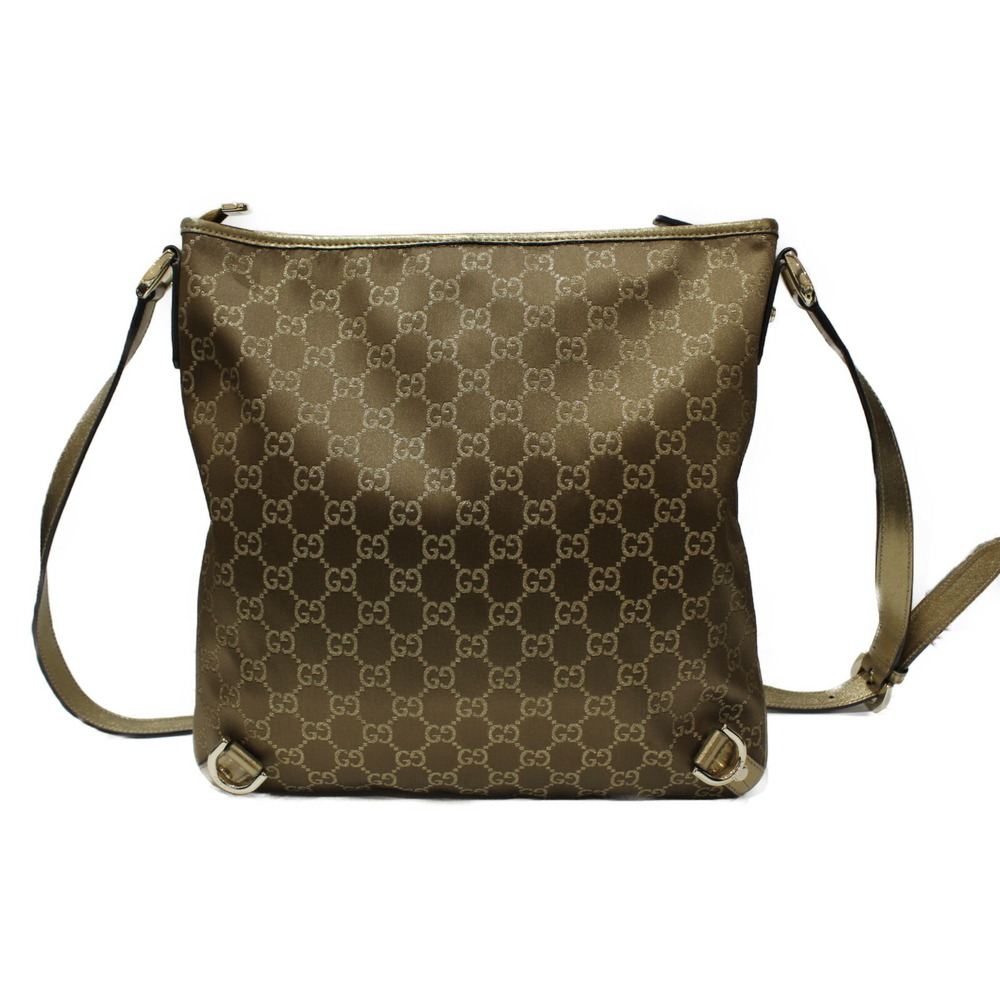 Gucci GG Bag Crossbody Messenger Gold Canvas Shoulder - Picture 4 of 7